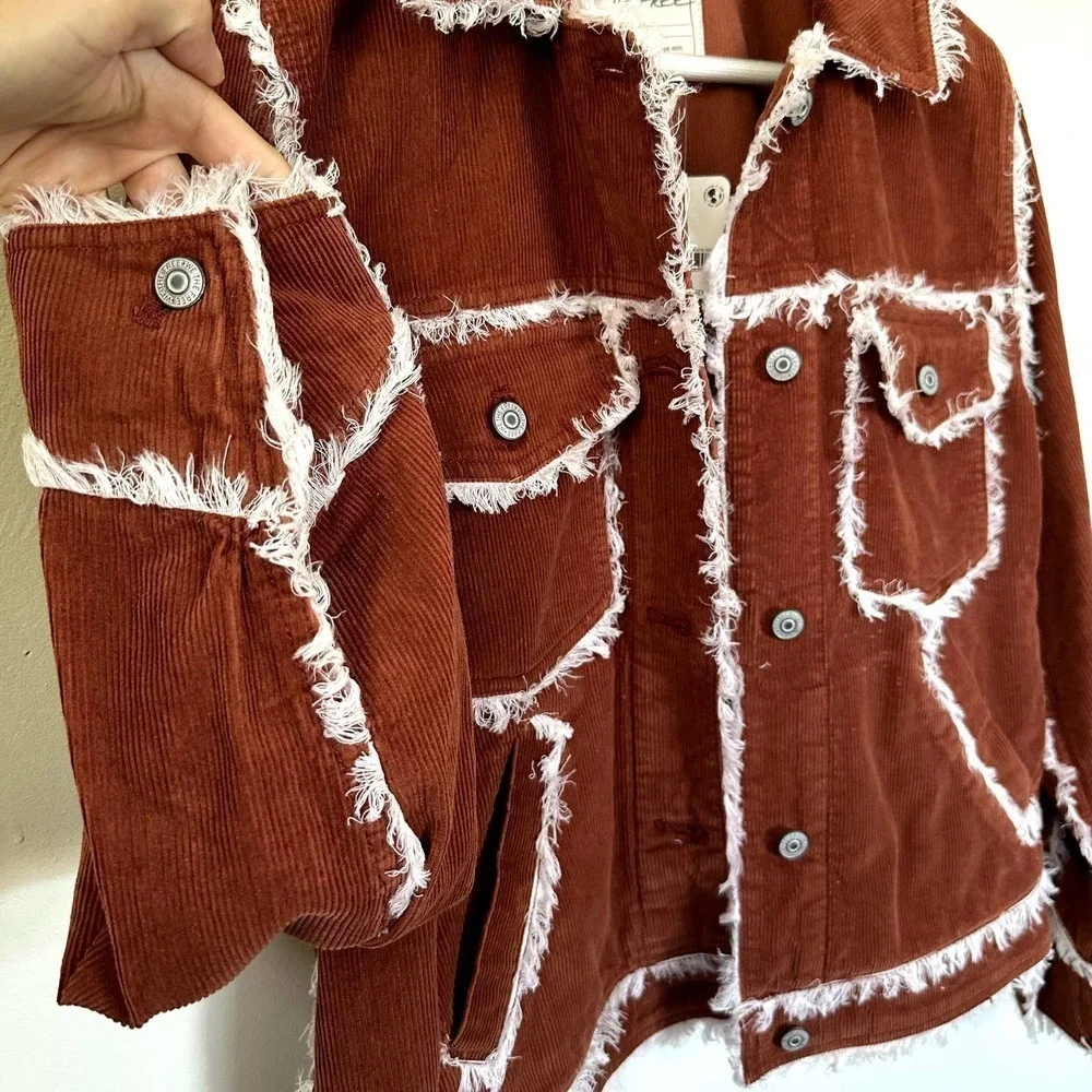 Free People Heartland Workwear Corduroy Jacket Size Small